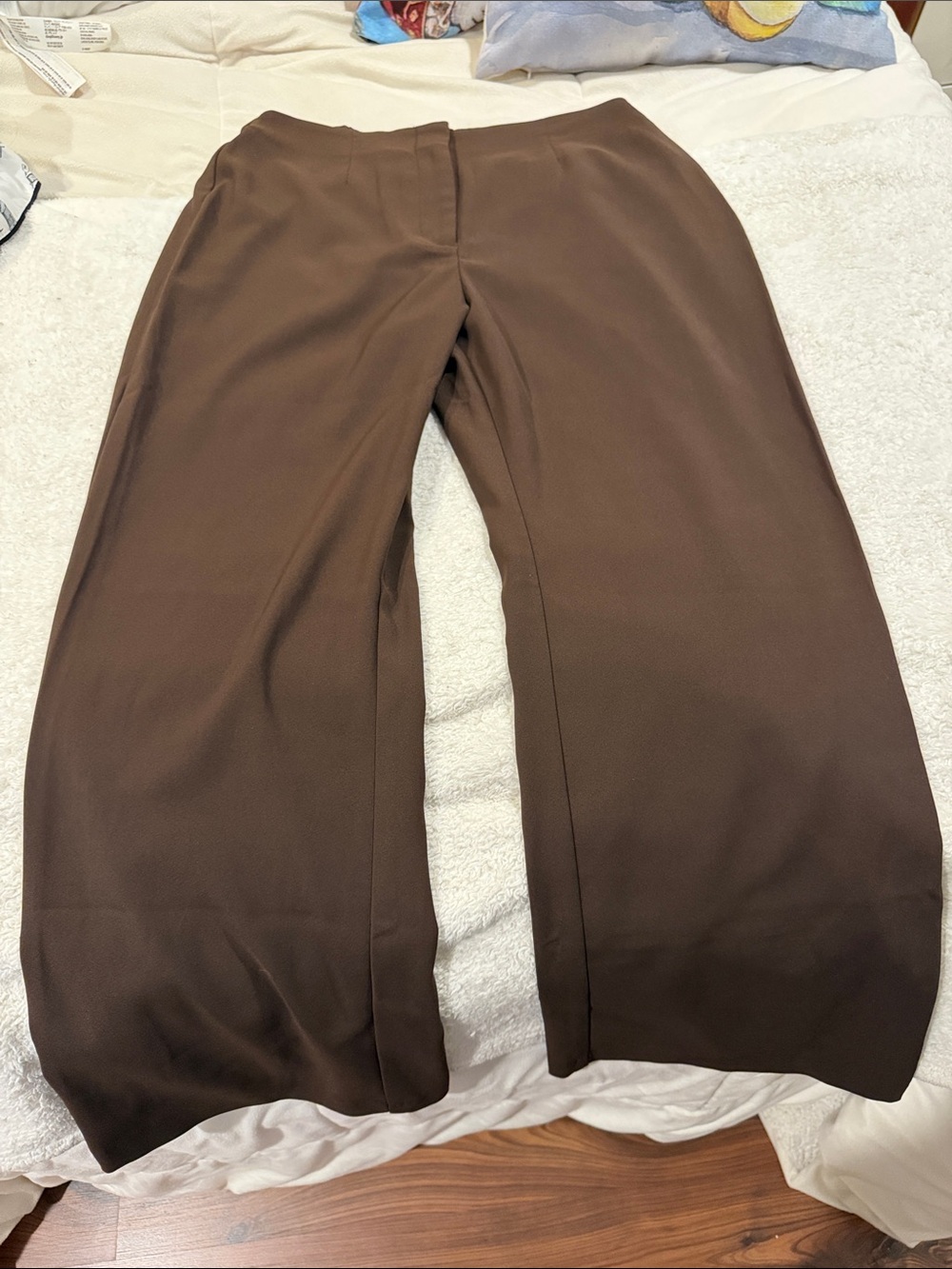Abercrombie & Fitch Wide-Leg Pants in Brown